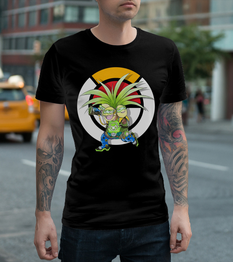 POKEMON X OVERWATCH EXEGGUTOR LUCIO MASHUP T-Shirt