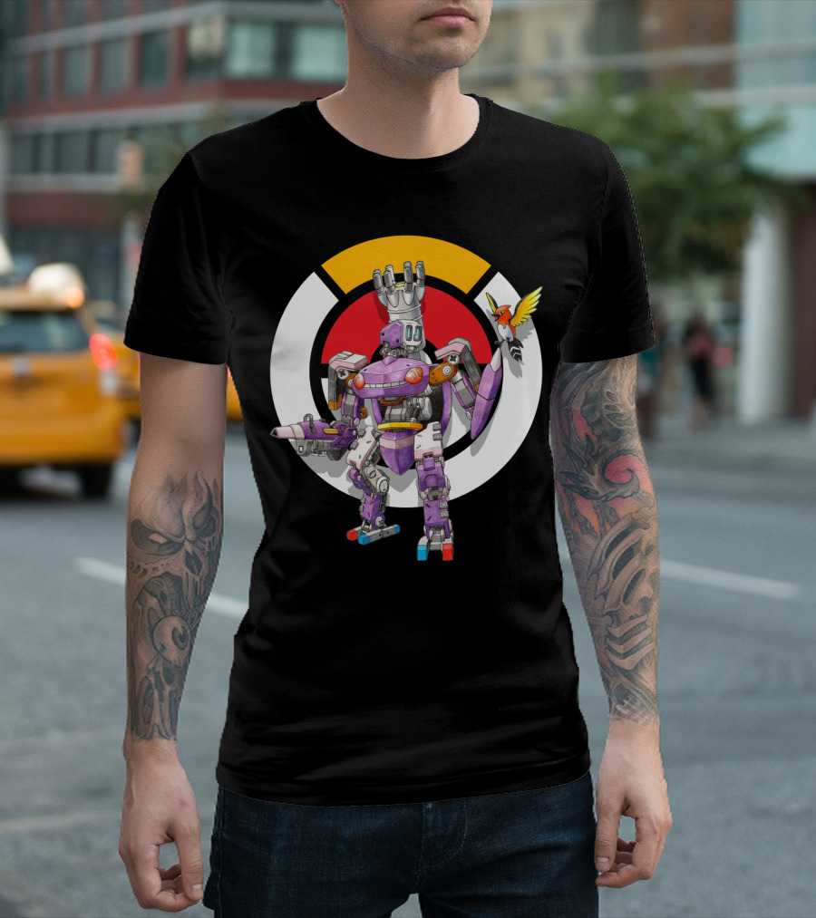 POKEMON X OVER GENESECT X BASTION MECH CROSSOVER T-Shirt