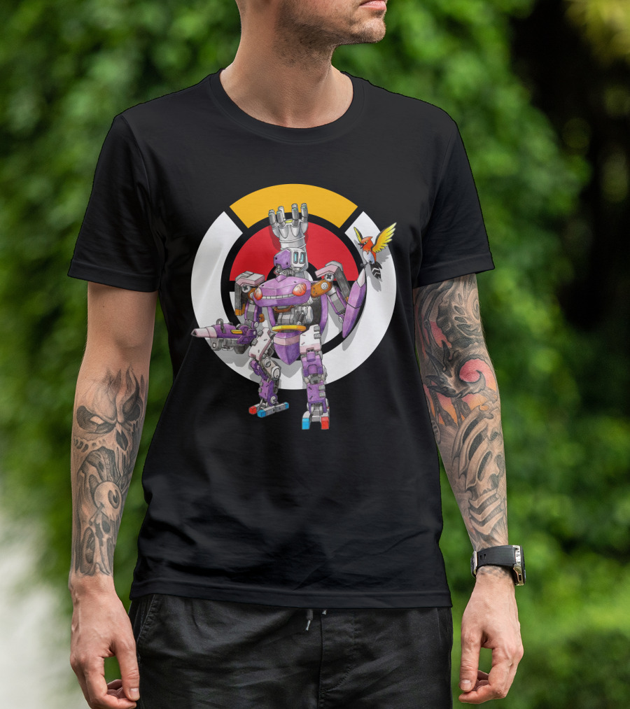 POKEMON X OVER GENESECT X BASTION MECH CROSSOVER T-Shirt