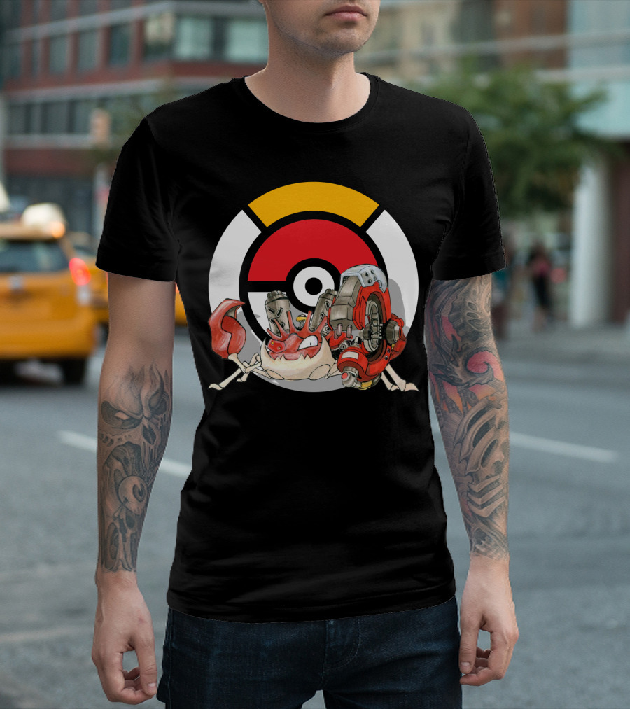 POKEMON X OVERWATCH KINGLER X TORBJORN MASHUP T-Shirt