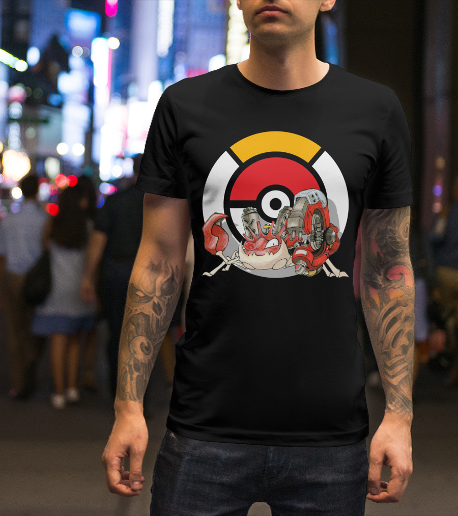 POKEMON X OVERWATCH KINGLER X TORBJORN MASHUP T-Shirt