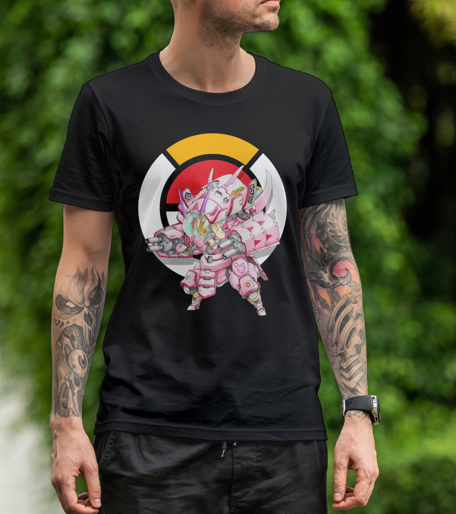 POKEMON X OVERWATCH LOPUNNY X GOLISOPOD MECH FUSION T-Shirt