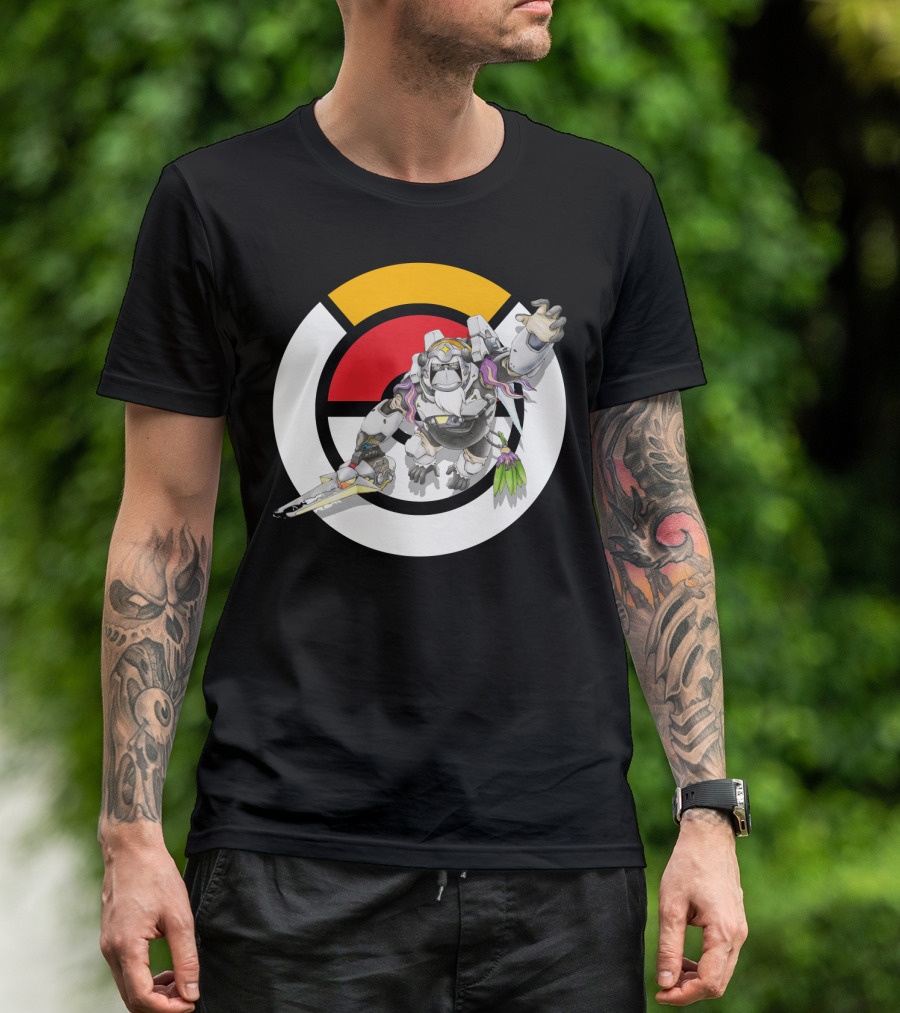 Pokémon Overwatch Crossover Oranguru Winston Pokémon Ball T-Shirt