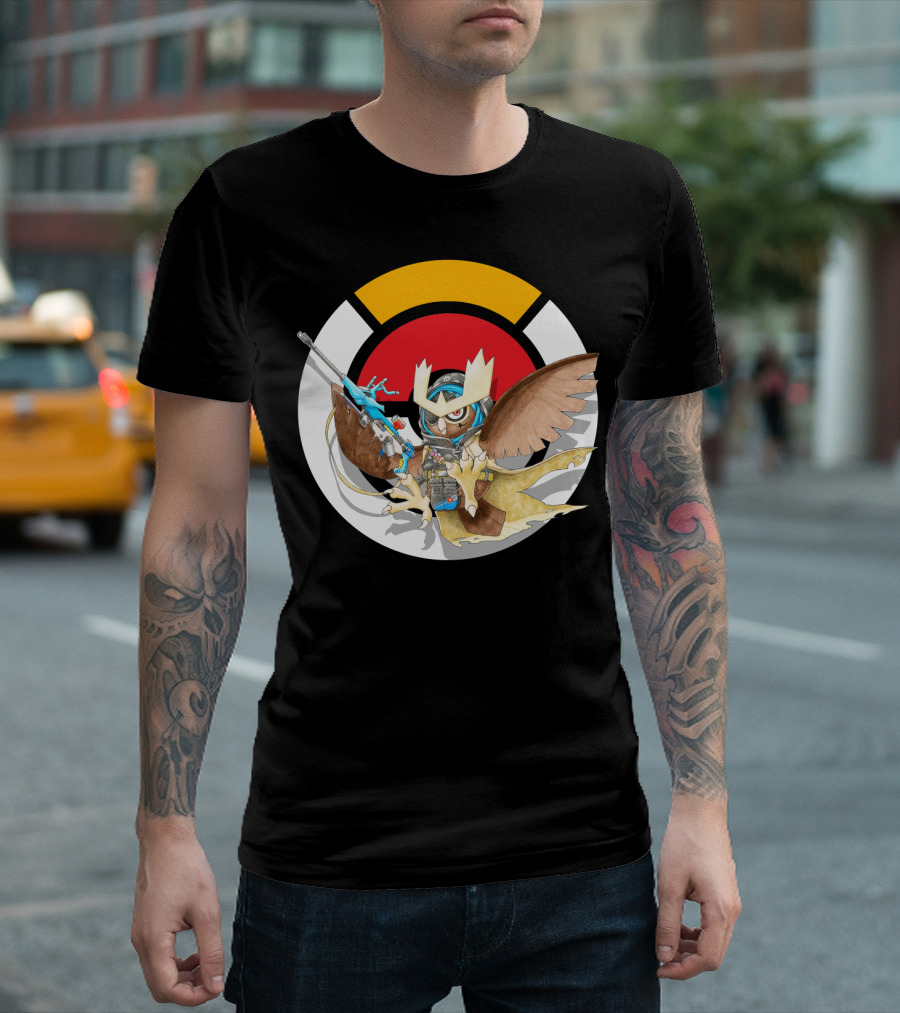 Pokemon X Over Noctowl X Ana Official Collaboration T-Shirt