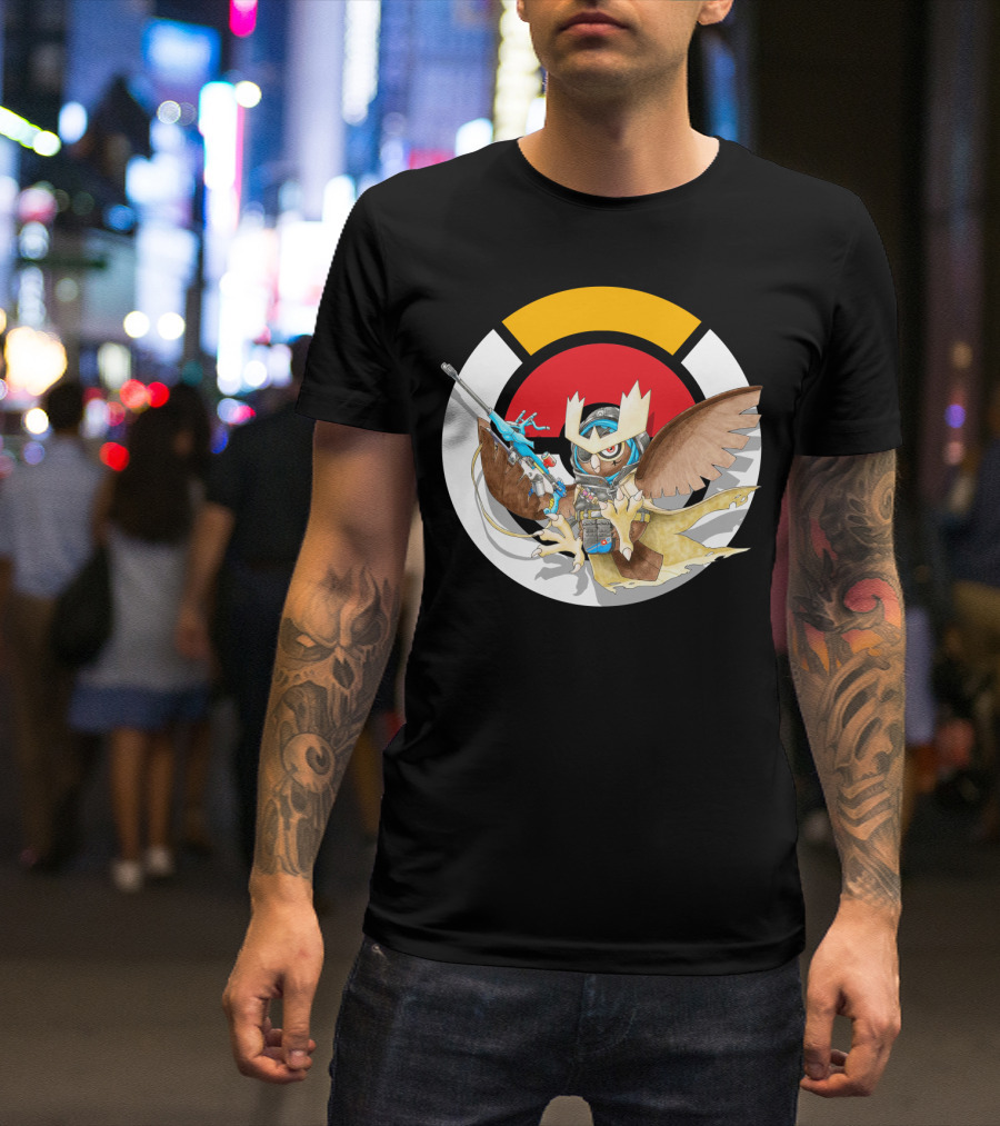 Pokemon X Over Noctowl X Ana Official Collaboration T-Shirt