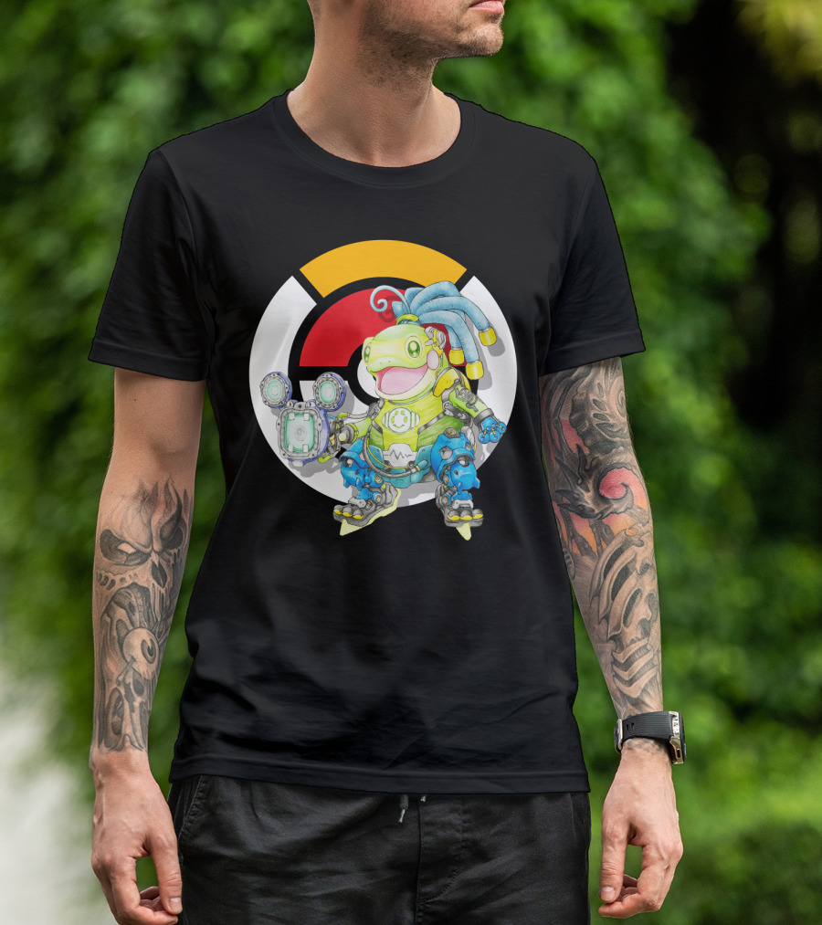 POKEMON X OVERWATCH POLITOED LUCIO MASHUP T-Shirt