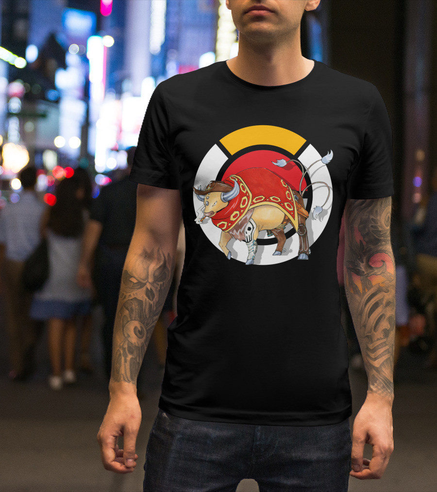 POKEMON X OVERWATCH TAUROS X MCCREE CROSSOVER T-Shirt