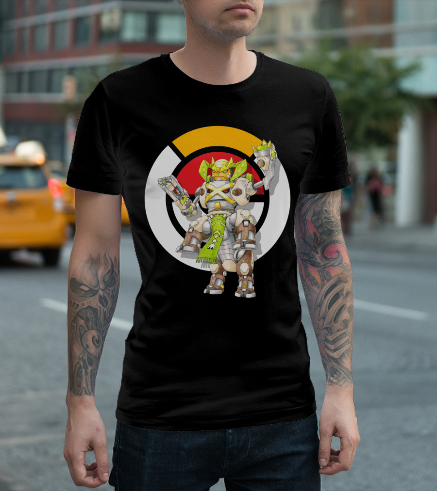 POKEMON X OVER TERRAKION METAGROSS ORISA MECHA CROSSOVER T-Shirt