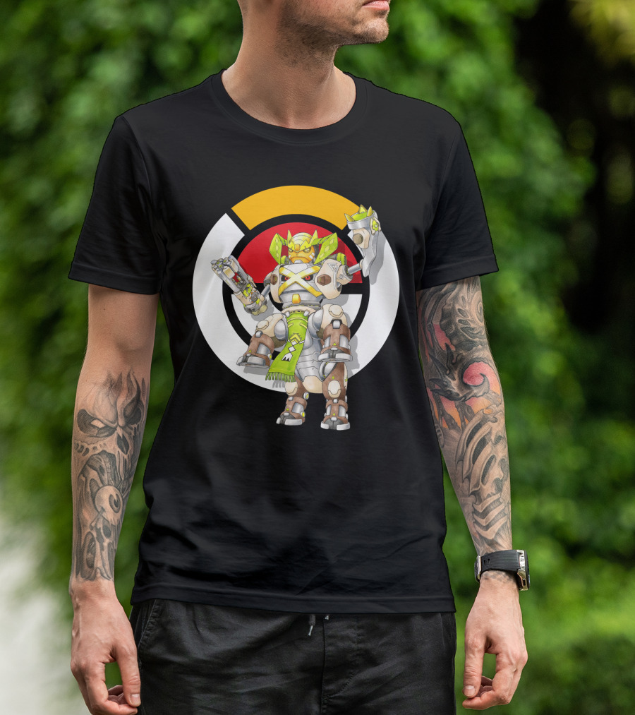 POKEMON X OVER TERRAKION METAGROSS ORISA MECHA CROSSOVER T-Shirt