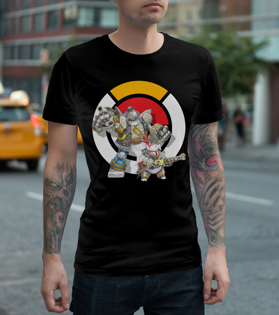 POKEMON X OVERWATCH ZANGOOSE TORBJORN MECHA T-Shirt