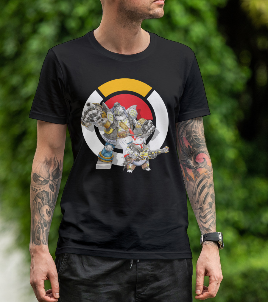 POKEMON X OVERWATCH ZANGOOSE TORBJORN MECHA T-Shirt