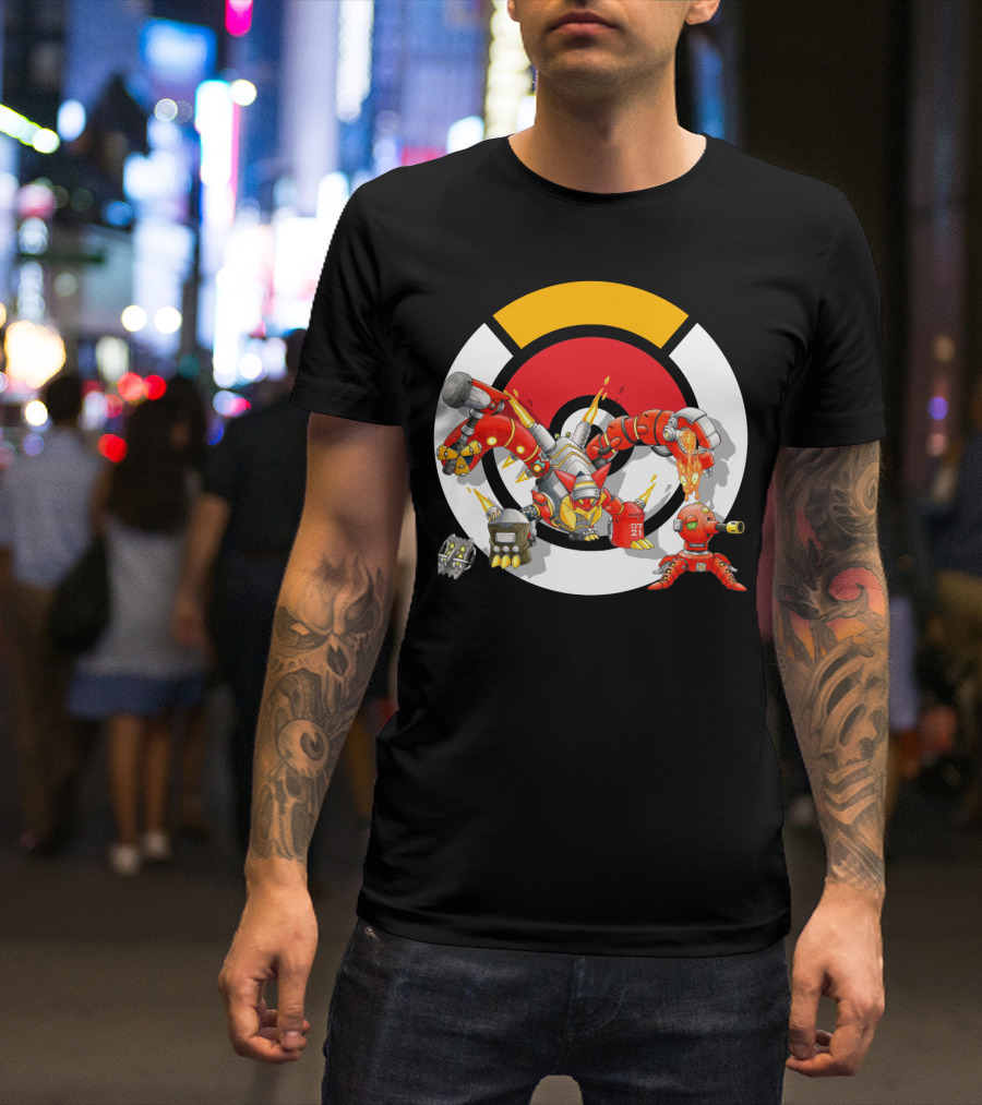 POKEMON X OVERWATCH VOLCANION TORBJORN MASHUP T-Shirt