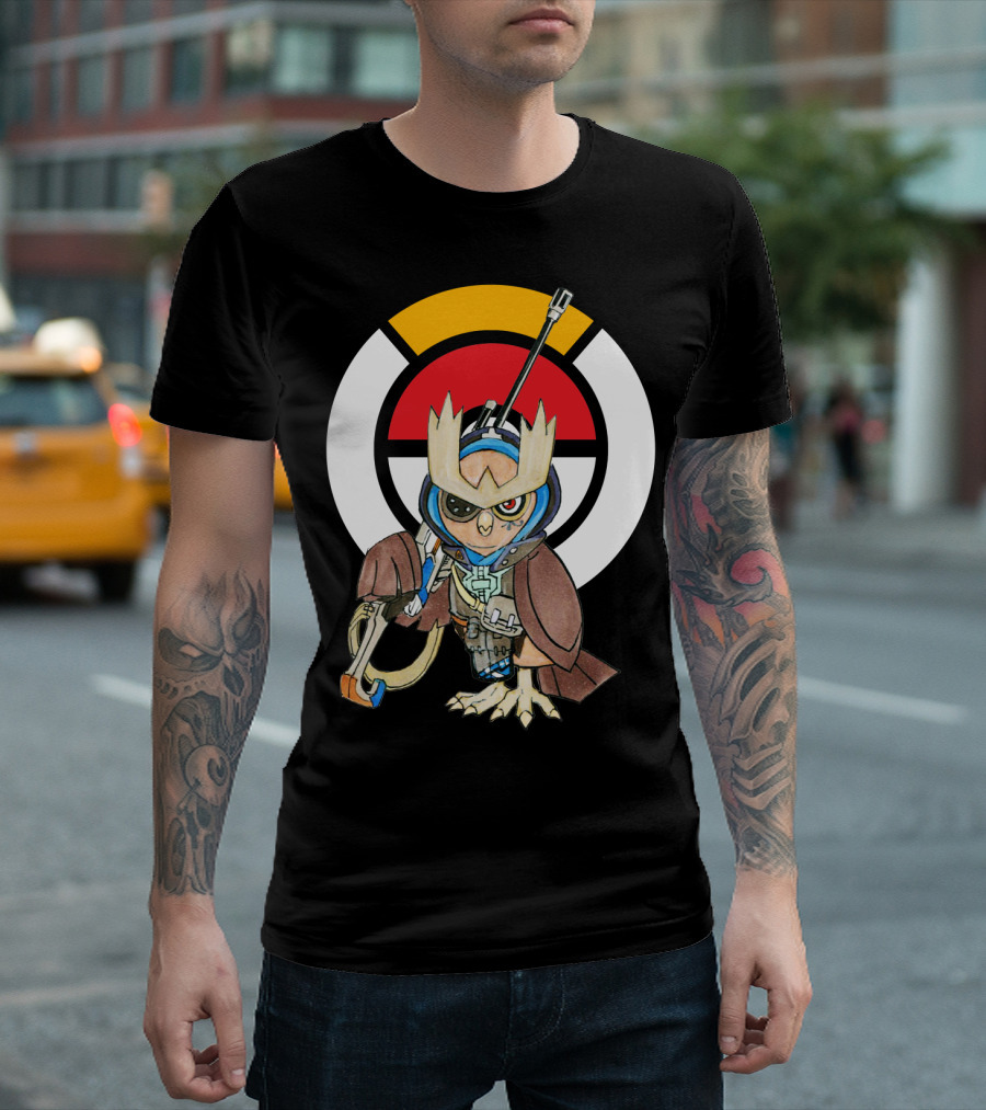 POKEMON X OVERWATCH 36 NOCTOWL X ANA T-Shirt