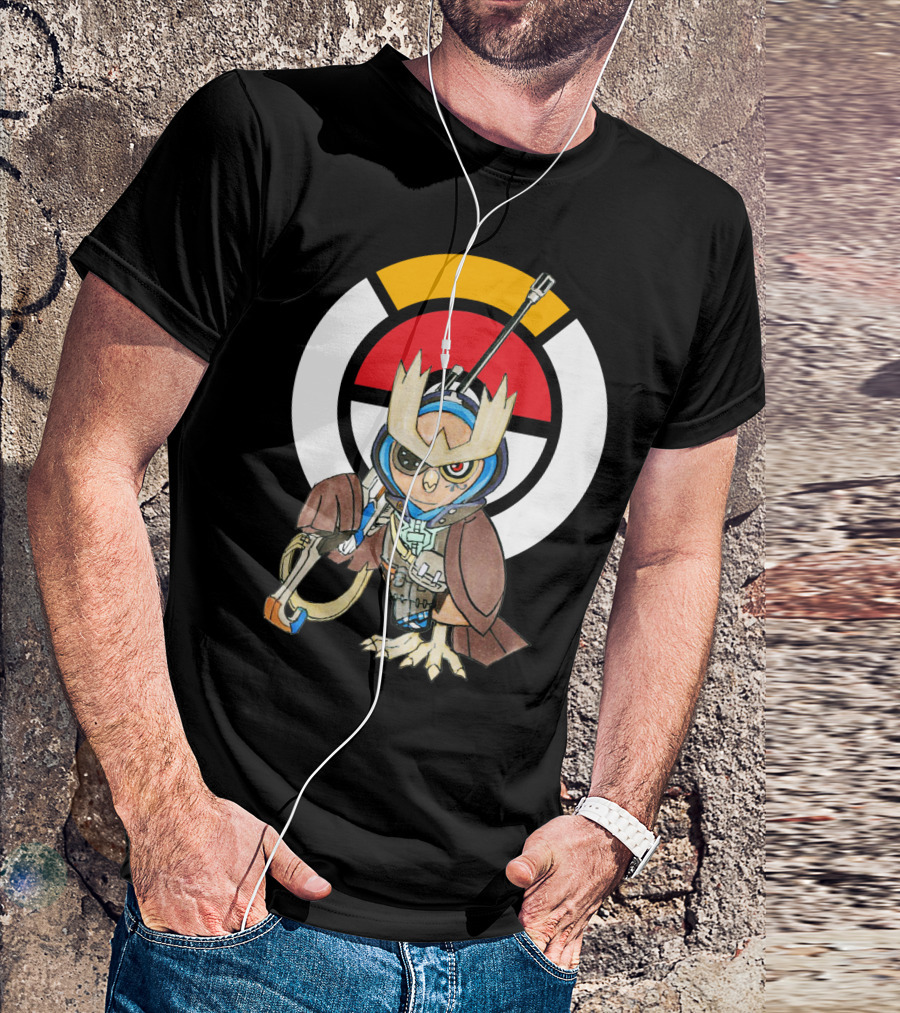 POKEMON X OVERWATCH 36 NOCTOWL X ANA T-Shirt