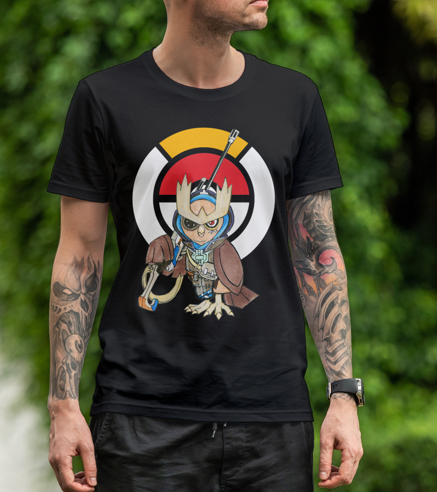 POKEMON X OVERWATCH 36 NOCTOWL X ANA T-Shirt