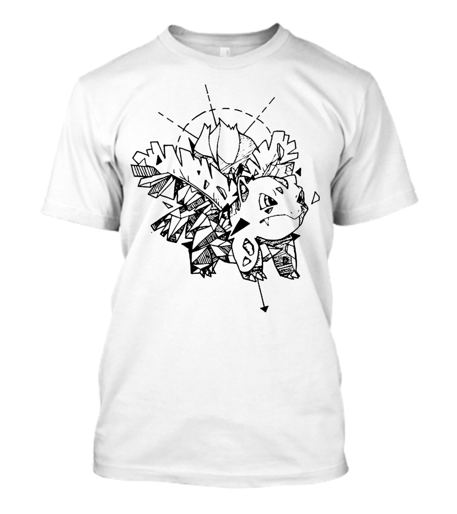 Geometric Ivysaur Pokemon Abstract Fragmented T-Shirt