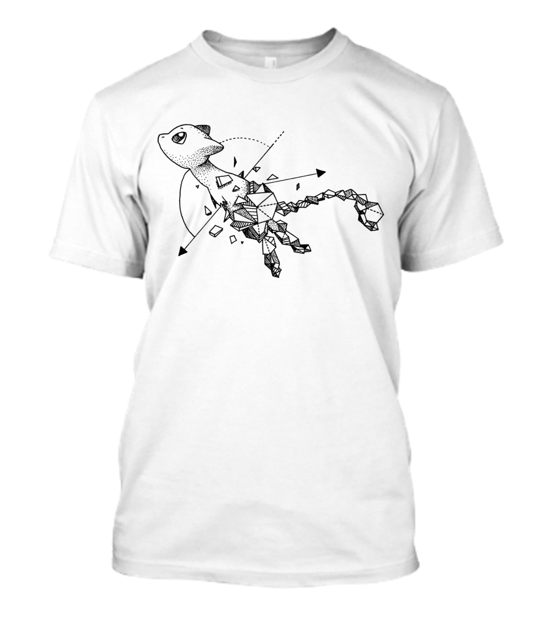 Geometric Pokemon Mew Line T-Shirt