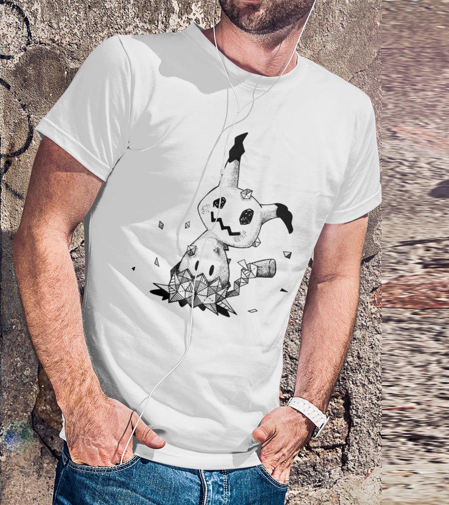 GEOMETRIC POKEMON MIMIKYU CRYSTAL SHARDS T-Shirt