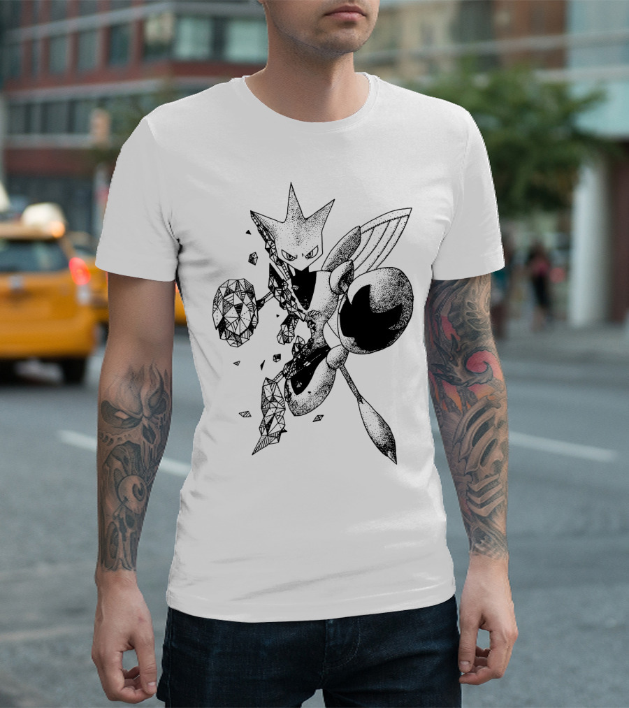 GEOMETRIC SCIZOR POKEMON DOTTED T-Shirt