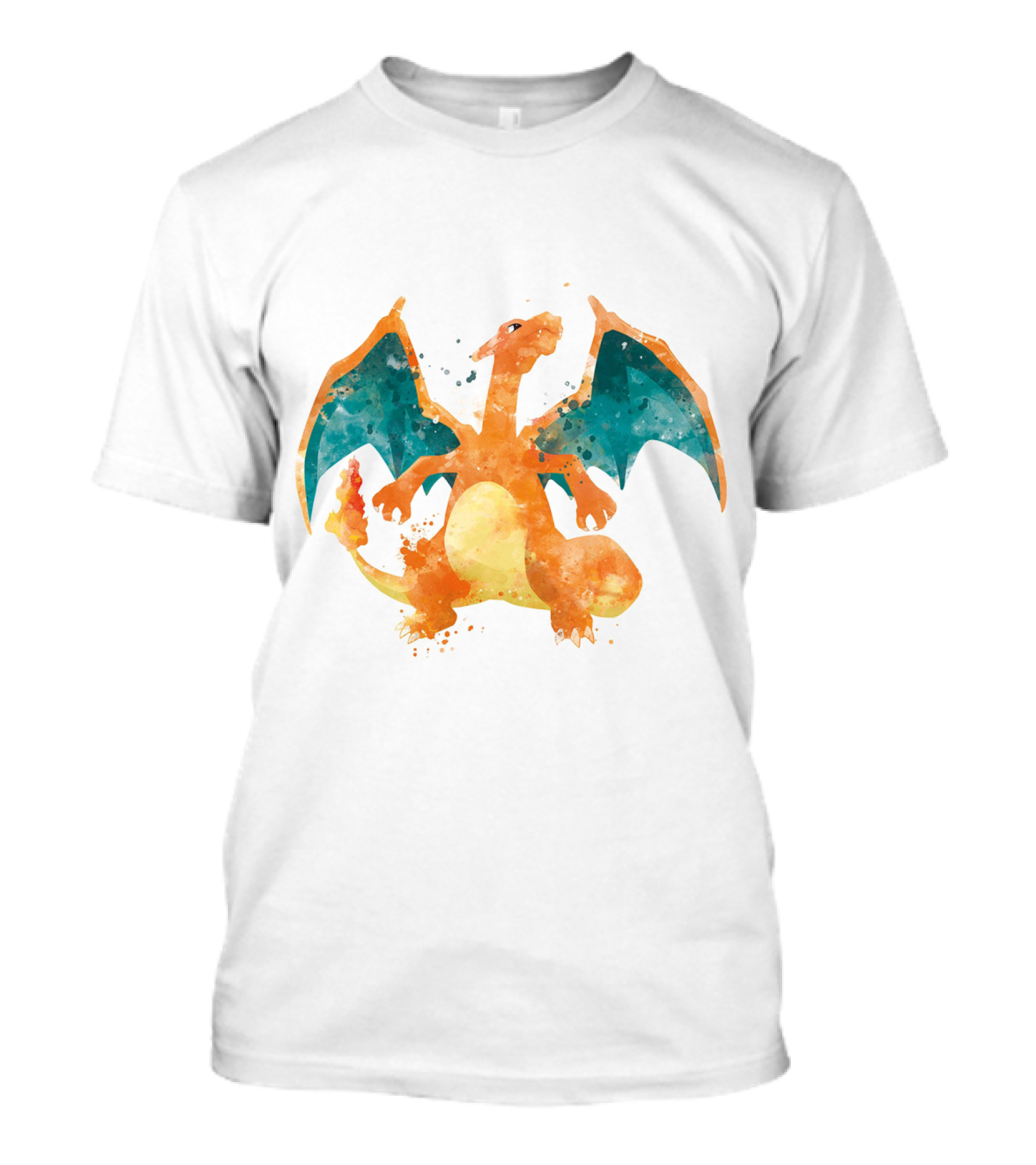 Charizard Watercolor Pokemon T-Shirt