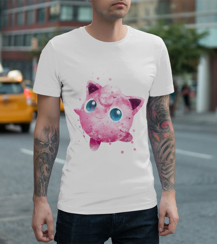 WATERCOLOR JIGGLYPUFF POKEMON POKE T-Shirt