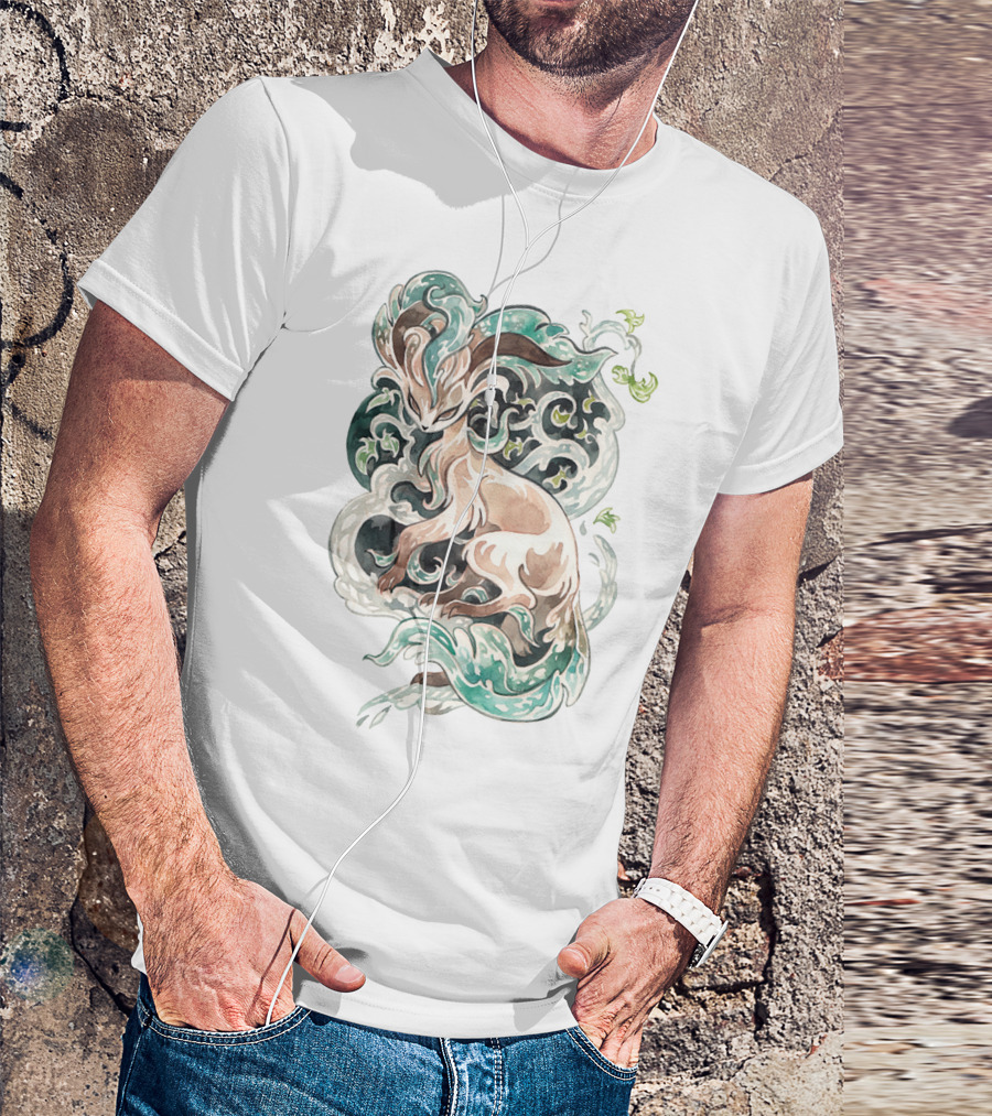 WATERCOLOR POKEMON LEAFEON VIVID ARTISTIC T-Shirt