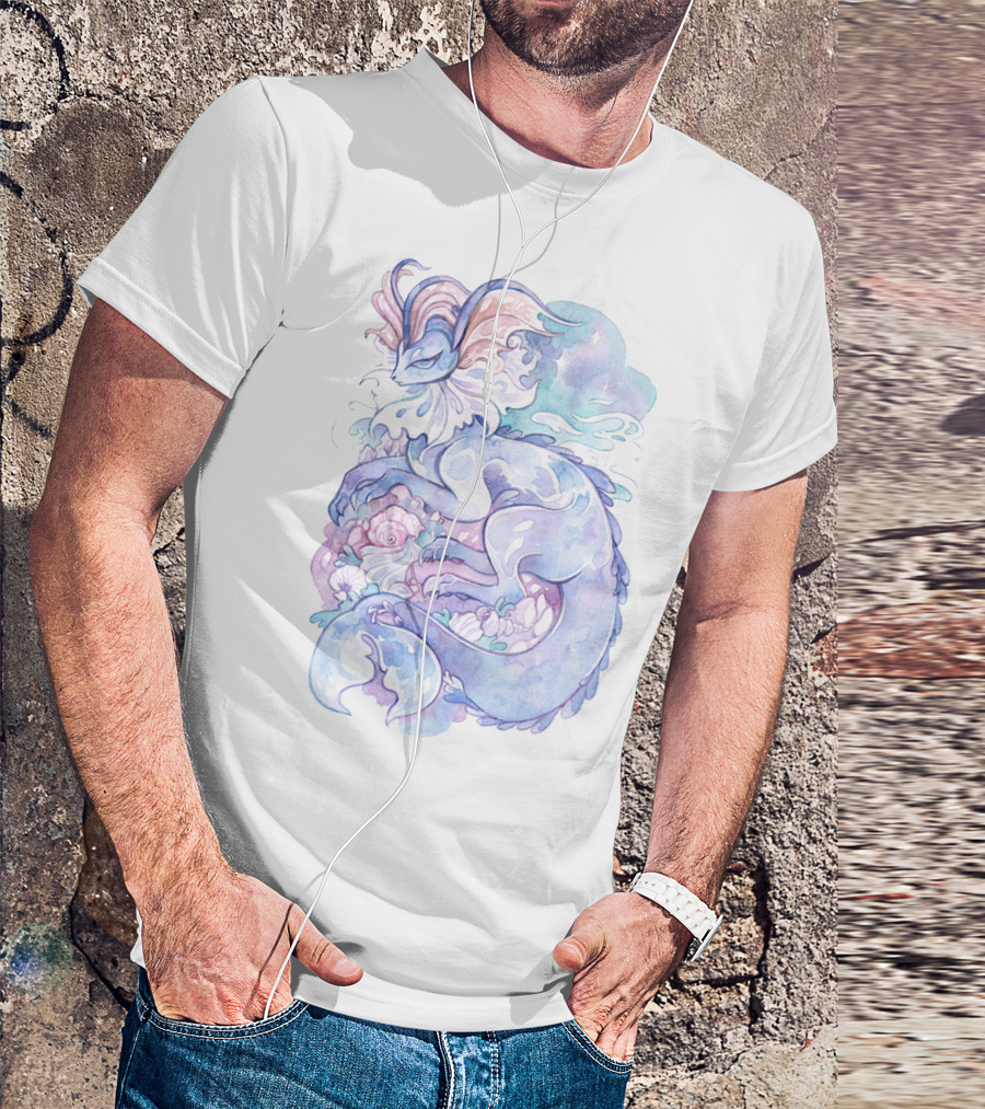 Watercolor Pokemon Vaporeon Pastel Dreamy T-Shirt