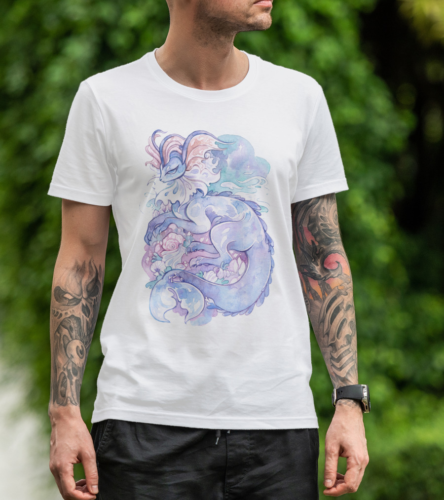 Watercolor Pokemon Vaporeon Pastel Dreamy T-Shirt