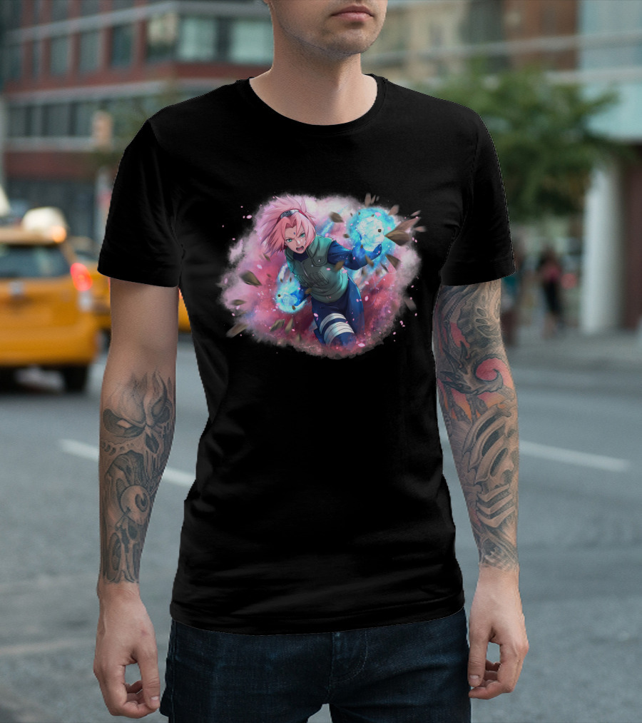Haruno Sakura Ninja Magic Power Burst T-Shirt