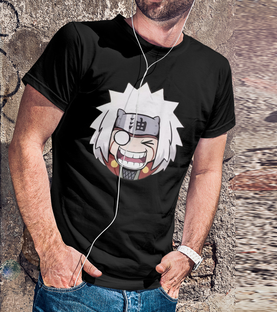 Jiraiya Chibi Cute Anime Character Face T-Shirt