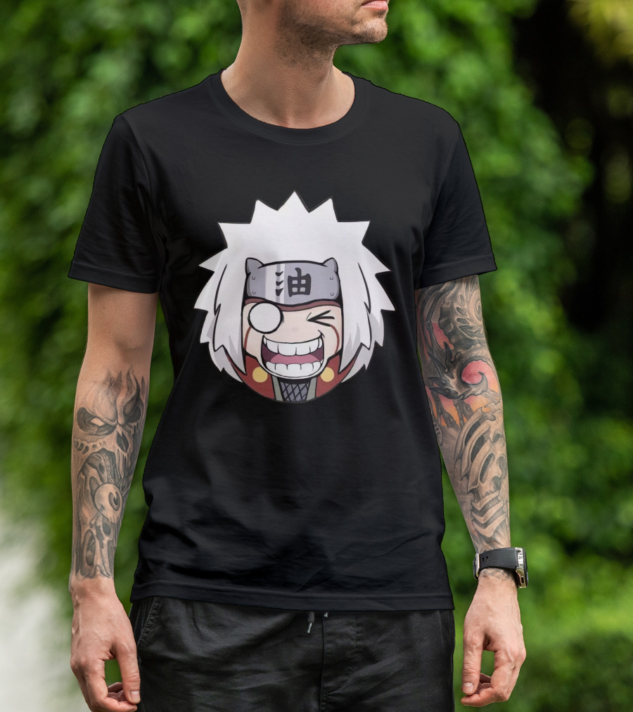 Jiraiya Chibi Cute Anime Character Face T-Shirt