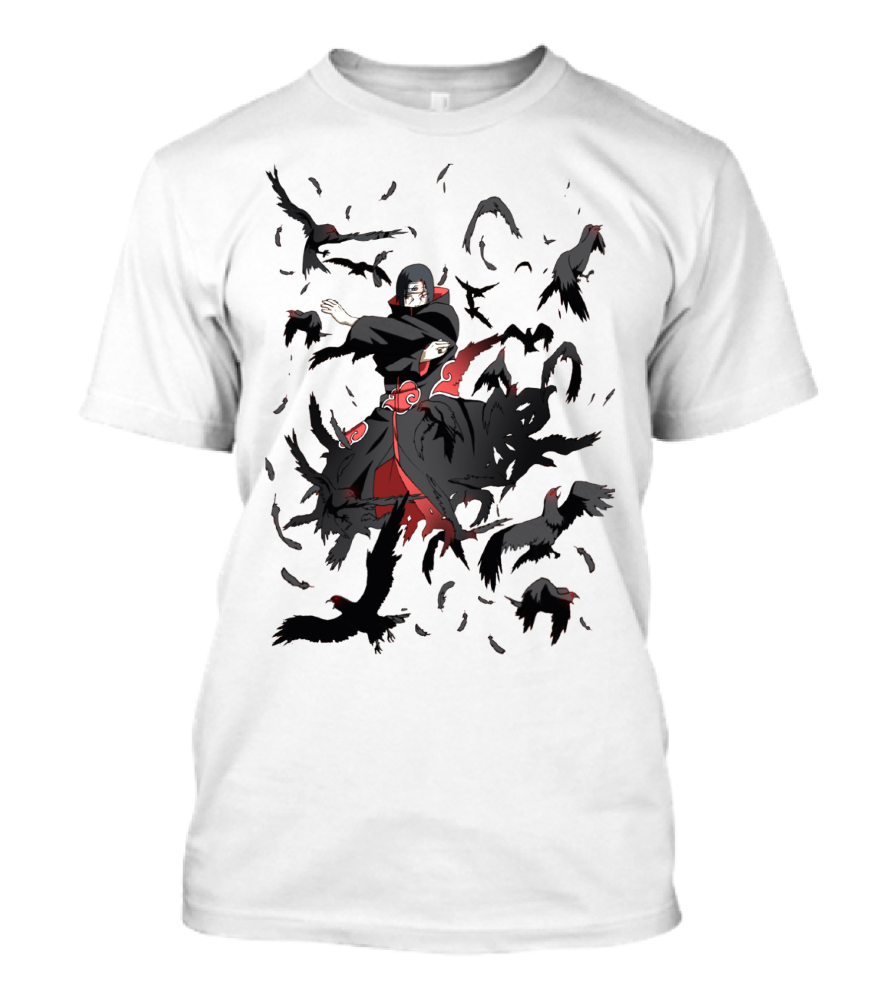 Itachi Jutsu Uchiha Crows Sharingan Manga Anime Clan T-Shirt