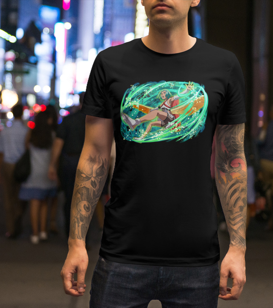 Fu Dynamically Captivating Anime Action Energy Burst T-Shirt