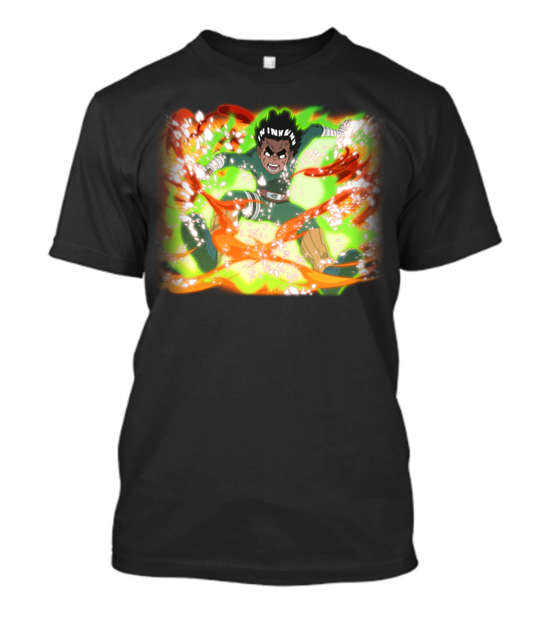 Rock Lee Eight Gates Anime Power Burst Transformation T-Shirt