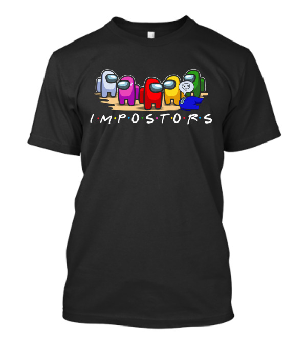 Impostors Among Us Friends Mashup Crew T-Shirt