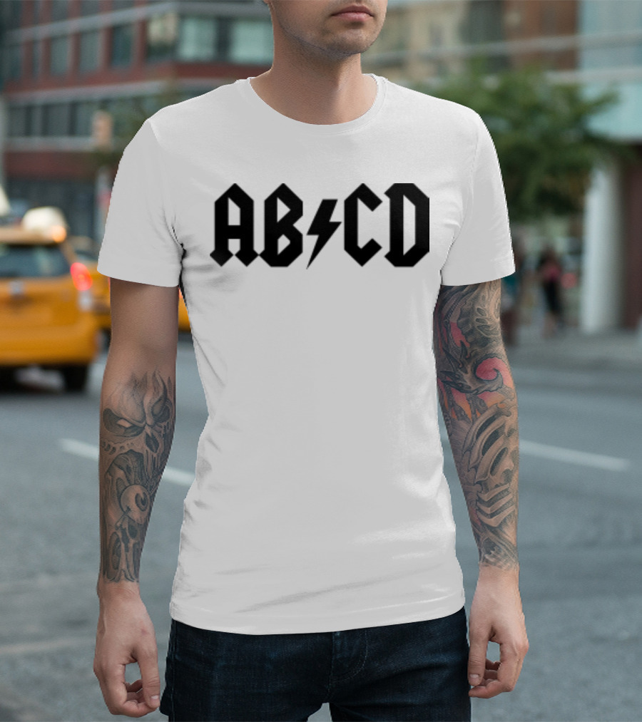 ABCD Lightning Bolt Back To School Alphabet T-Shirt