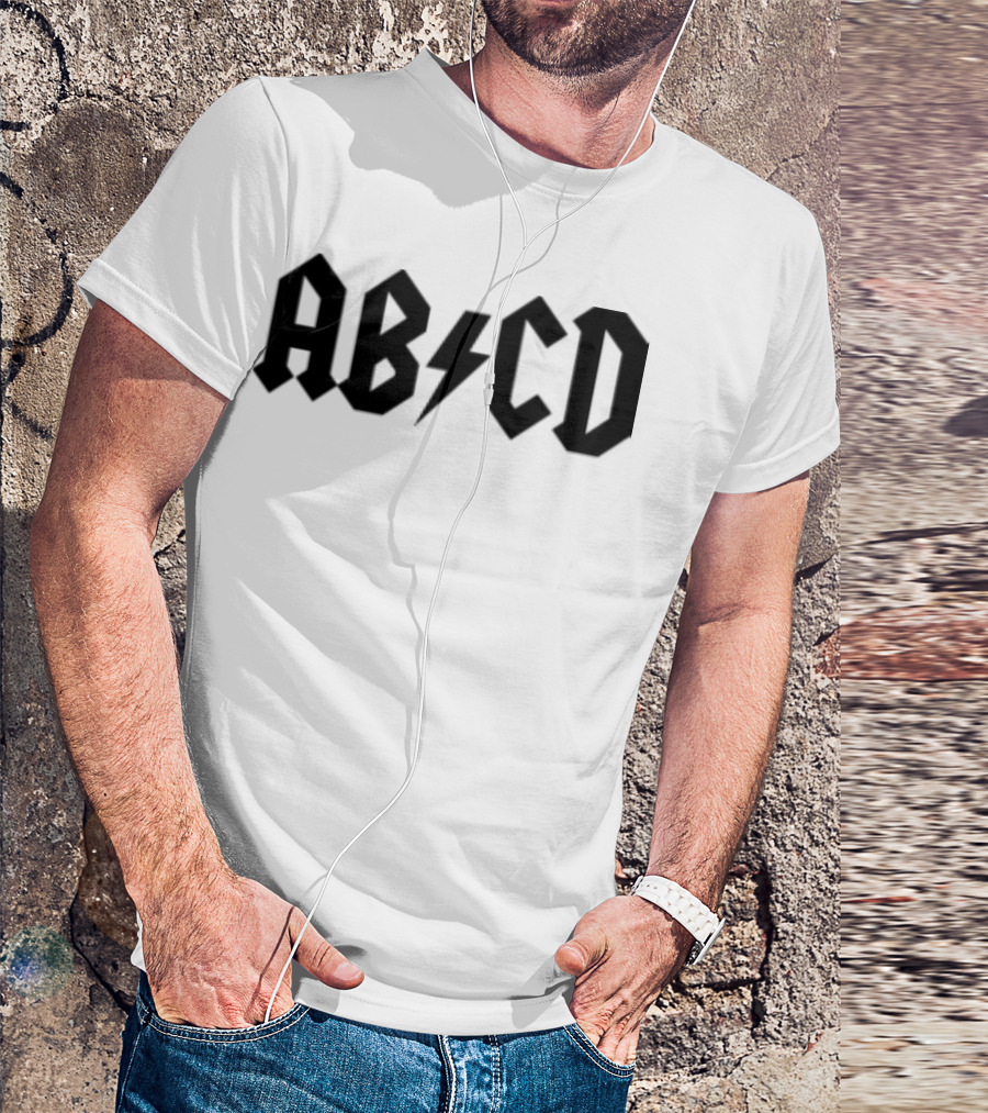 ABCD Lightning Bolt Back To School Alphabet T-Shirt