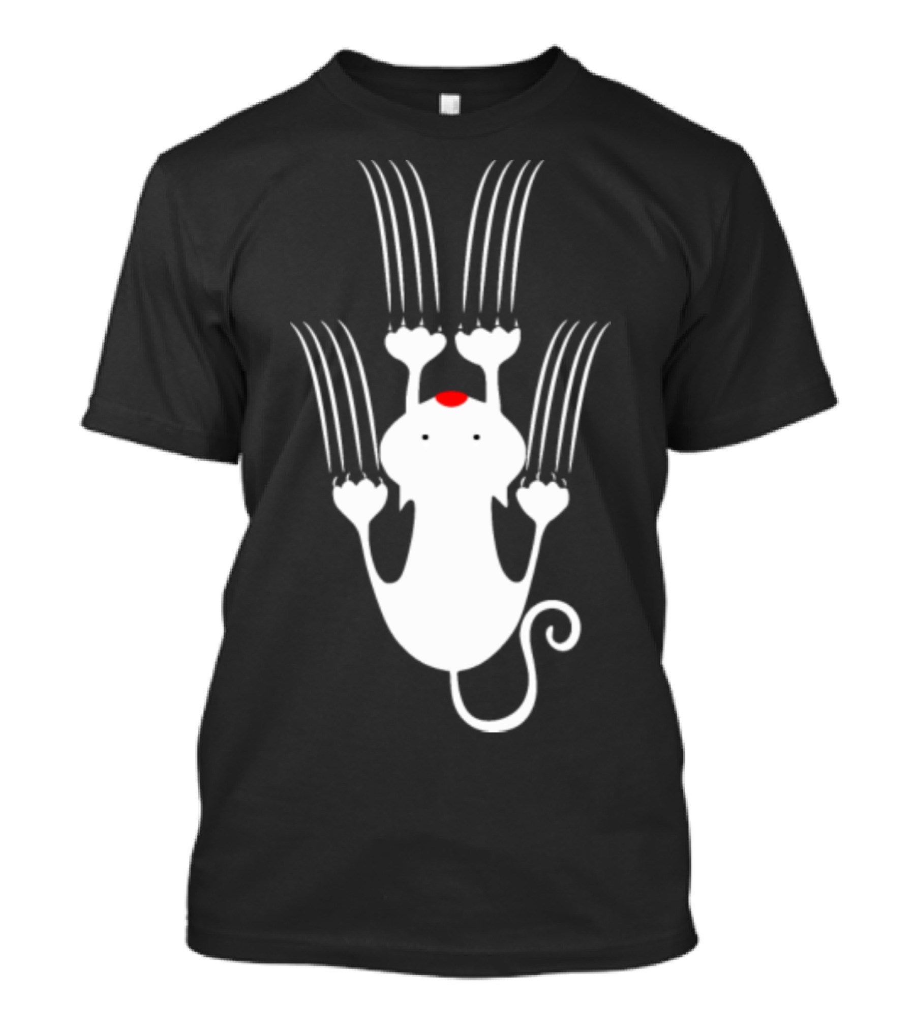 Playful Love Kitty Cats Clawing Upward T-Shirt