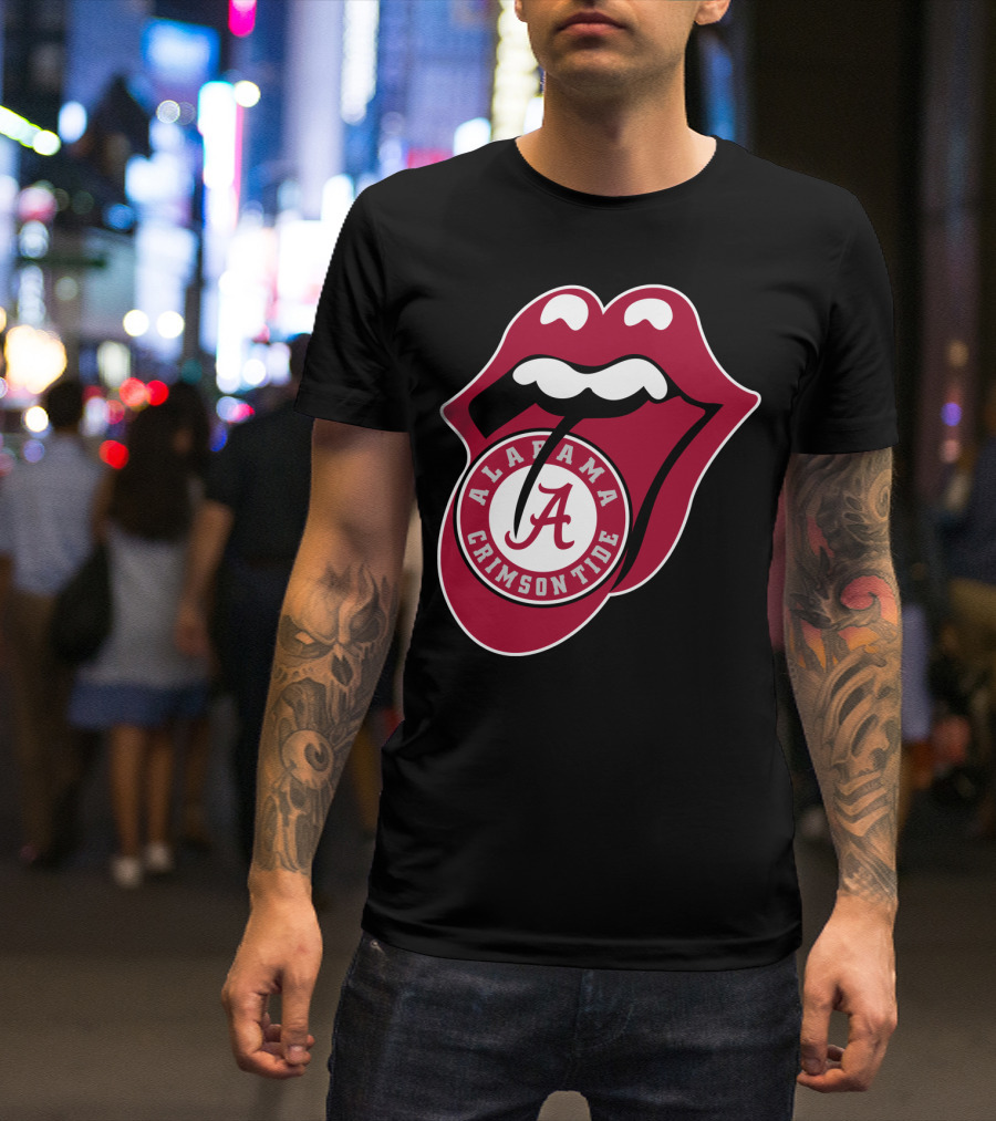 Alabama Crimson Tide Rt Edition Iconic Tongue T-Shirt