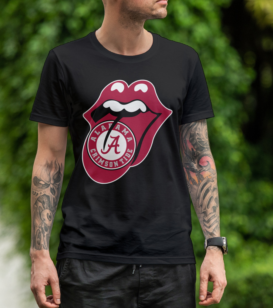 Alabama Crimson Tide Rt Edition Iconic Tongue T-Shirt