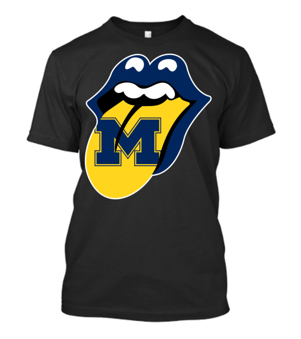Michigan Wolverines Rolling Stones T-Shirt