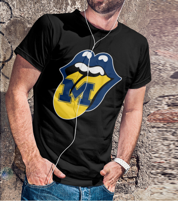 Michigan Wolverines Rolling Stones T-Shirt