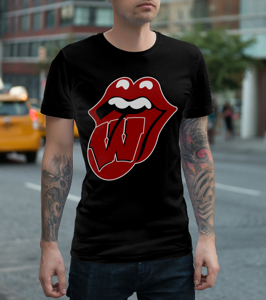Wisconsin Badgers Rolling Stones T-Shirt