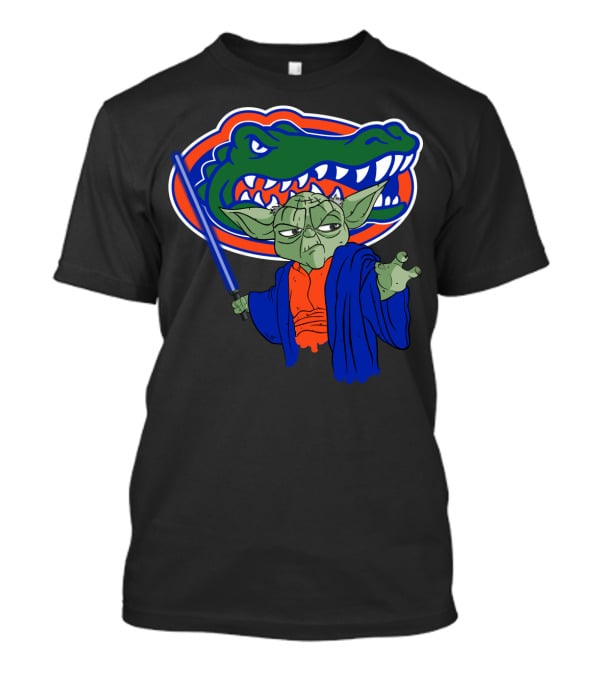 Gators Yoda Lightsaber Florida Alligator Icon Mashup T-Shirt