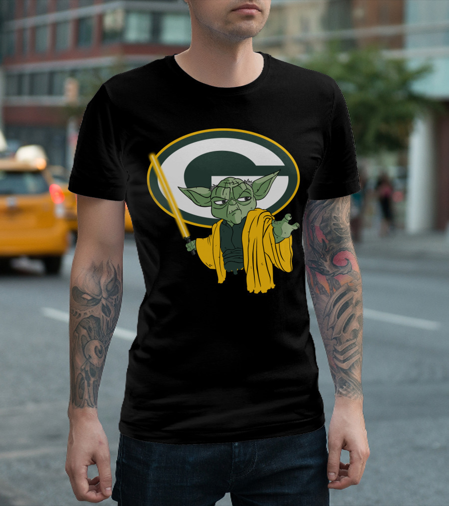 Packers Yoda Green Bay Football Star Wars Mashup T-Shirt