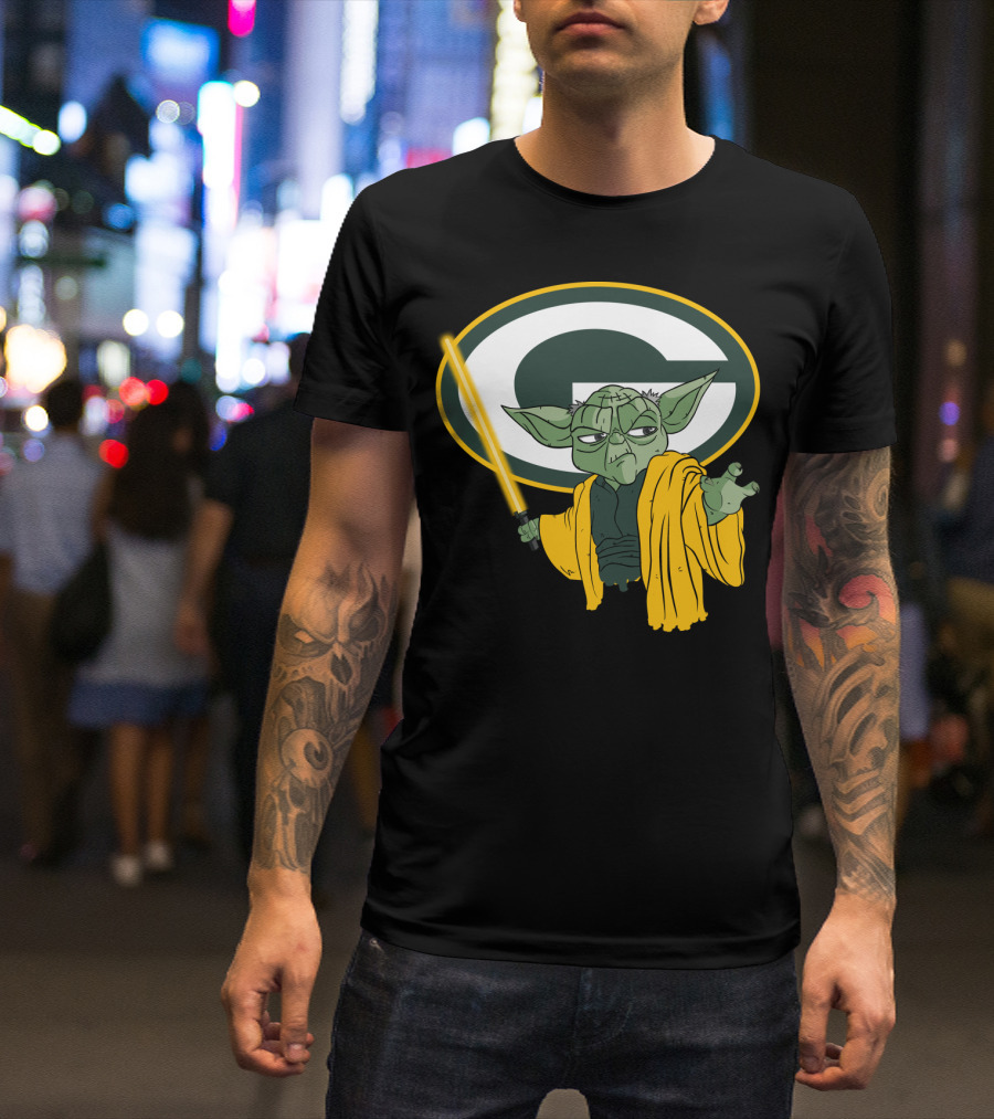 Packers Yoda Green Bay Football Star Wars Mashup T-Shirt
