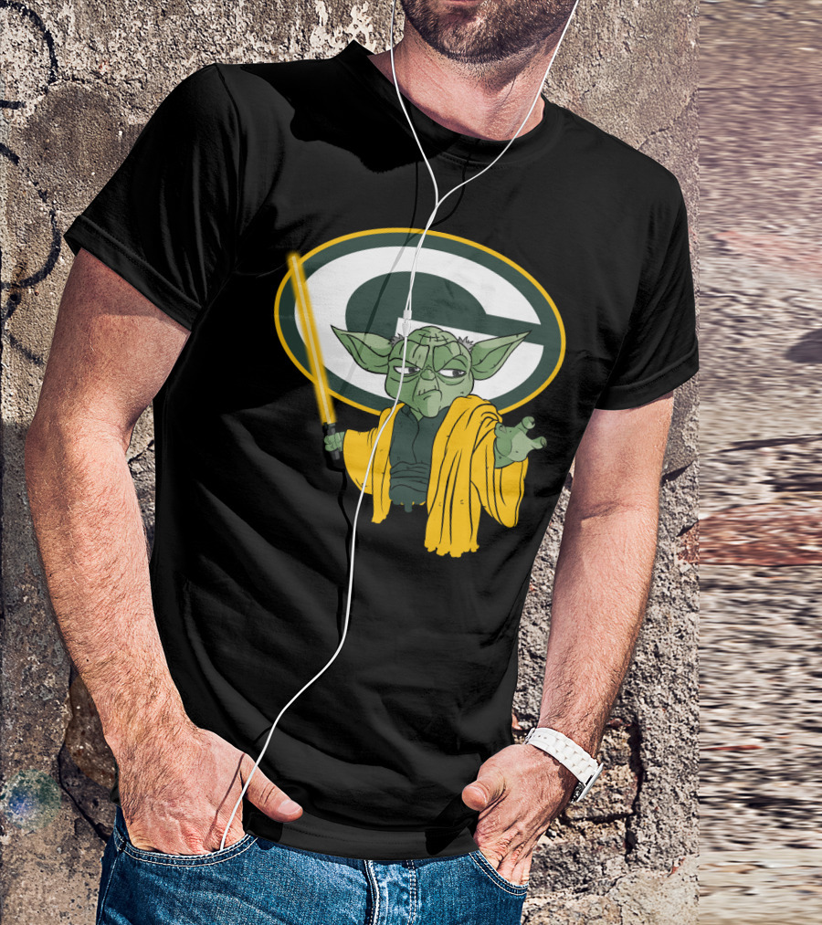 Packers Yoda Green Bay Football Star Wars Mashup T-Shirt