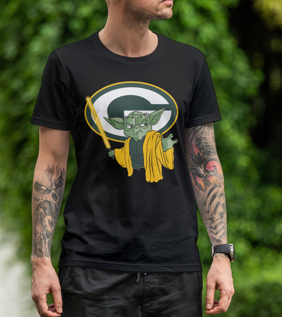 Packers Yoda Green Bay Football Star Wars Mashup T-Shirt