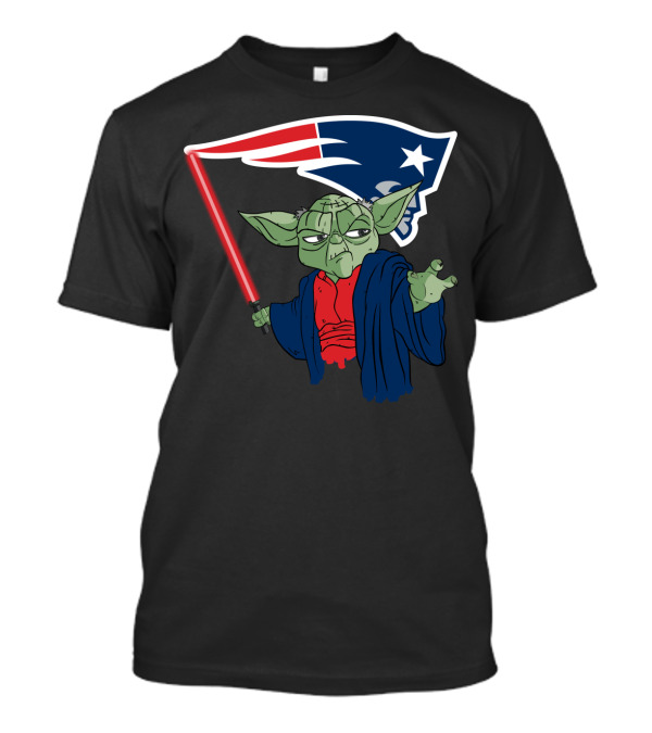 Yoda Patriots Logo Lightsaber Jedi Crossover T-Shirt