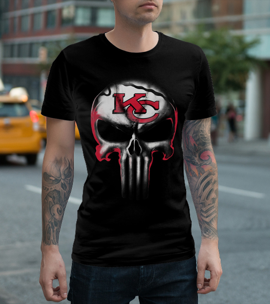 Kc Punisher Skull Chiefs T-Shirt